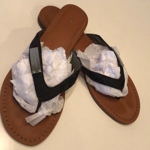 COACH Black Flip Flops